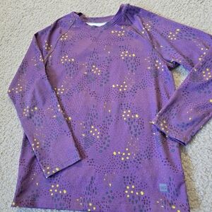 MEC Youth 6 Purple Long Sleeve Shirt with Yellow and Green Accents